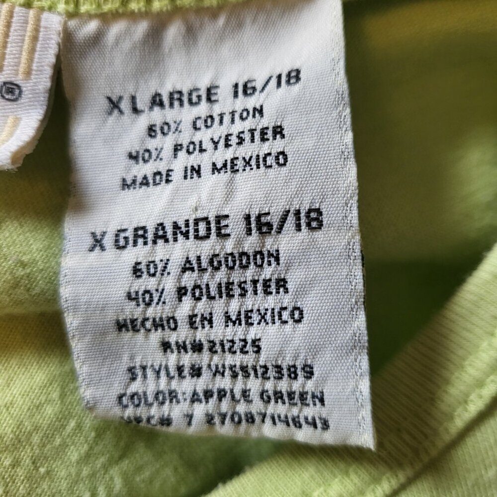 White Stag Women's "Smoothie" T Shirt Size XL Lime Green - Picture 7 of 8